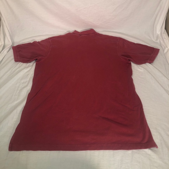 VINTAGE Men's Timberland Small Logo Short Sleeve Polo Shirt Size XL Red - Picture 6 of 6
